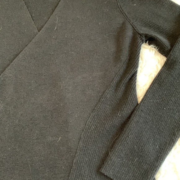 🍄$14 sale🍄🍄. EILEEN FISHER waterfall open cardigan black - Picture 4 of 10